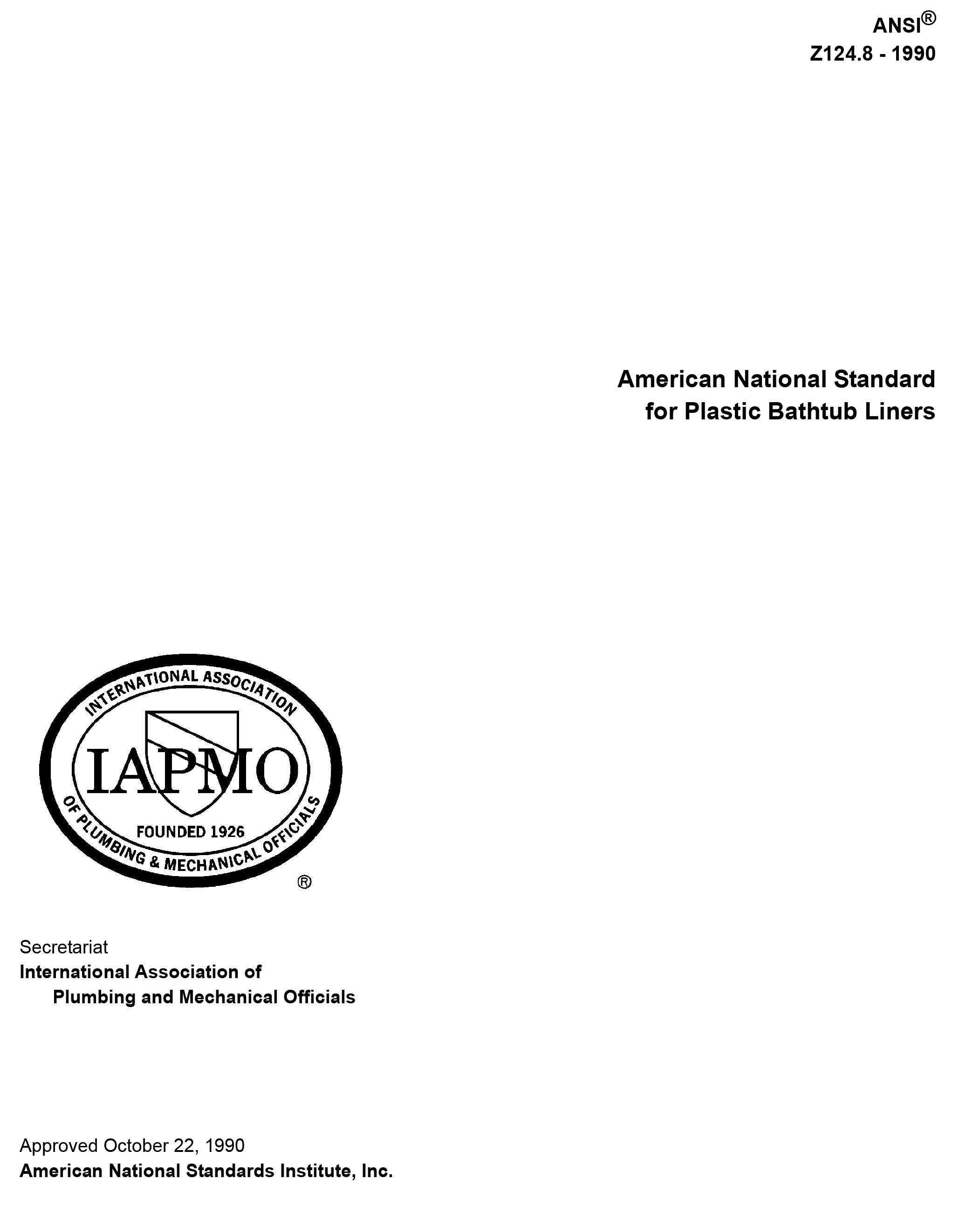 Standards PDF Cover Page
