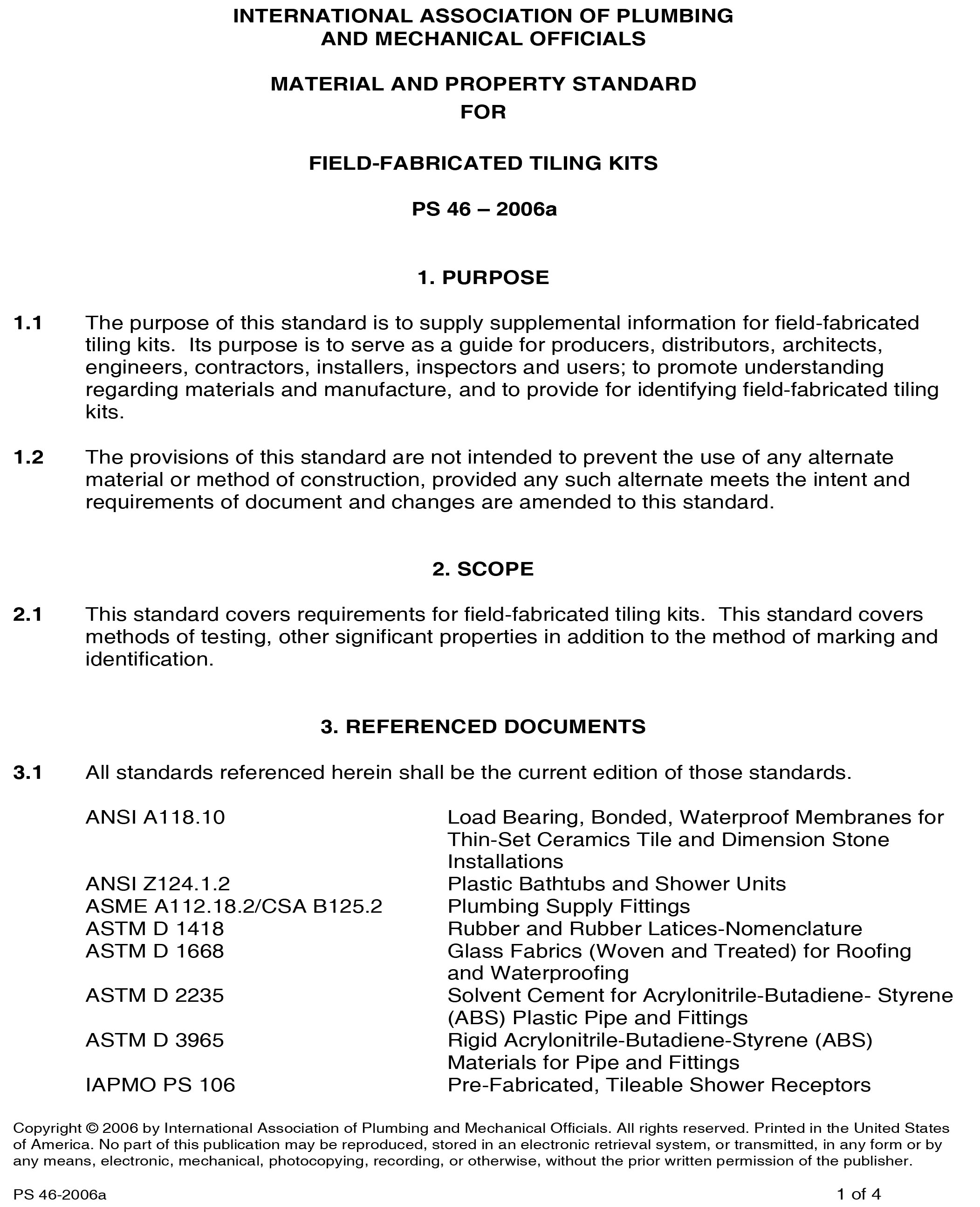 Standards PDF Cover Page