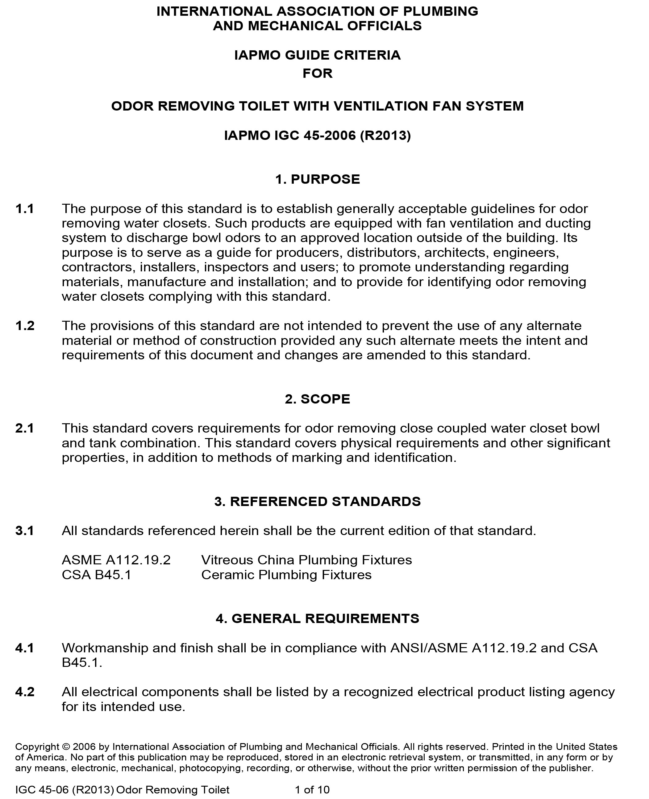 Standards PDF Cover Page