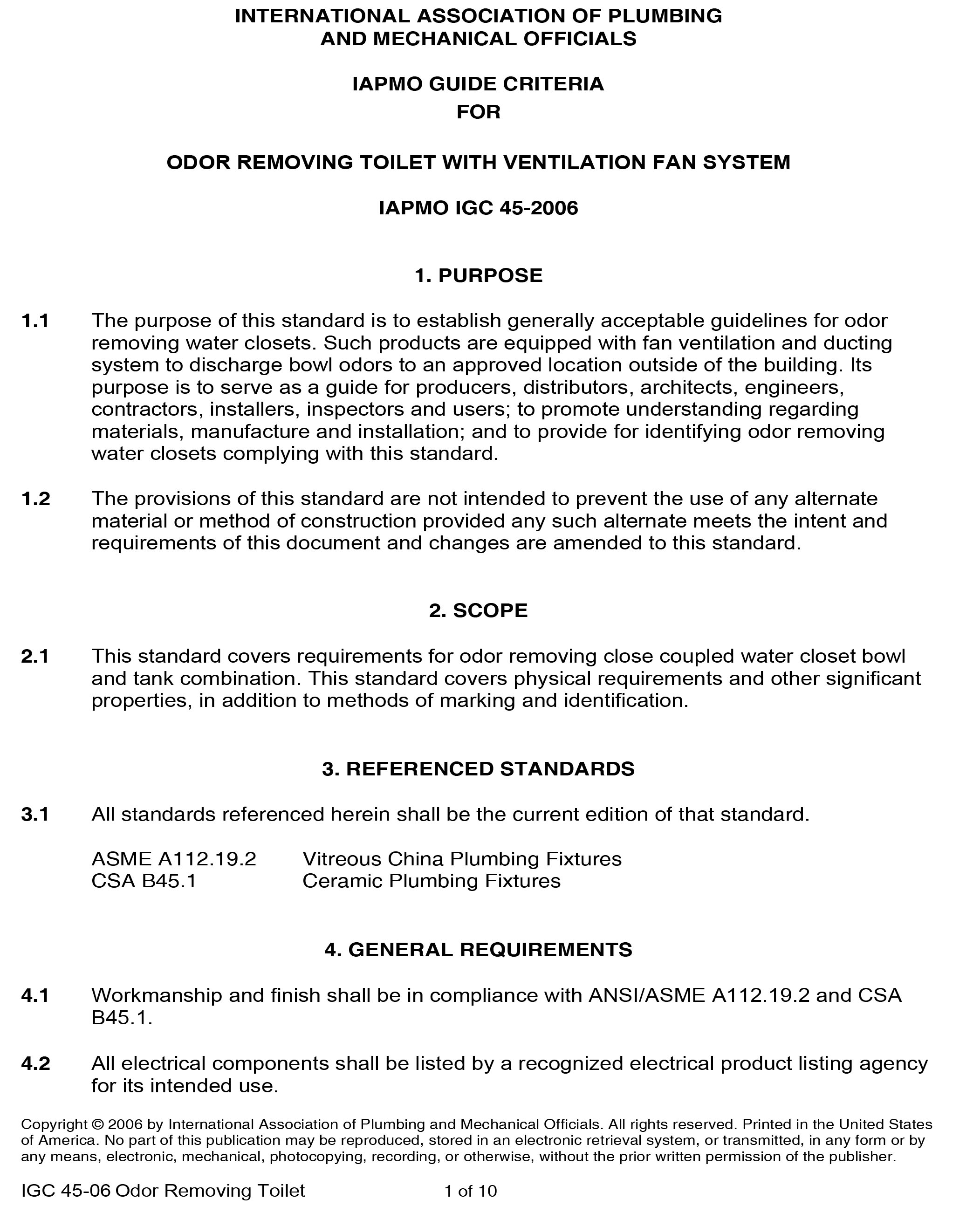 Standards PDF Cover Page