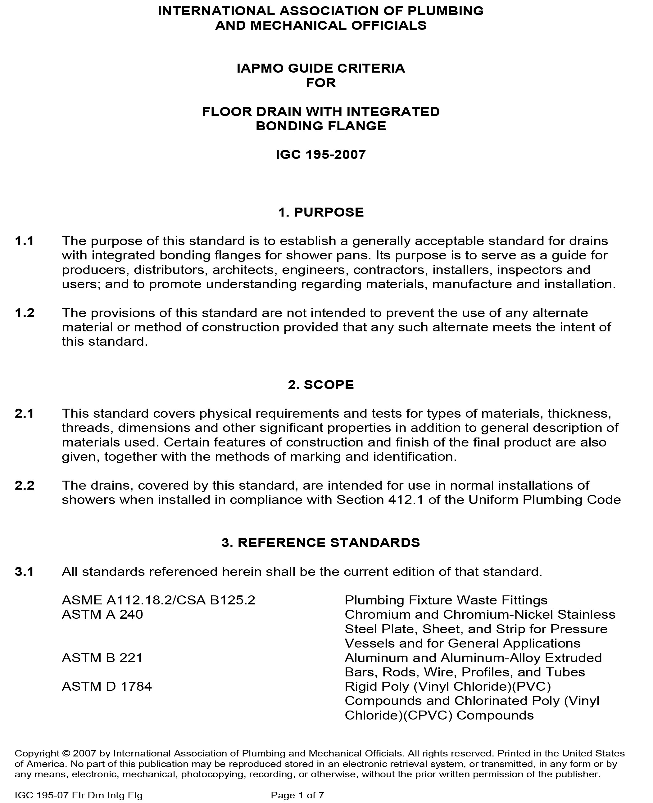 Standards PDF Cover Page