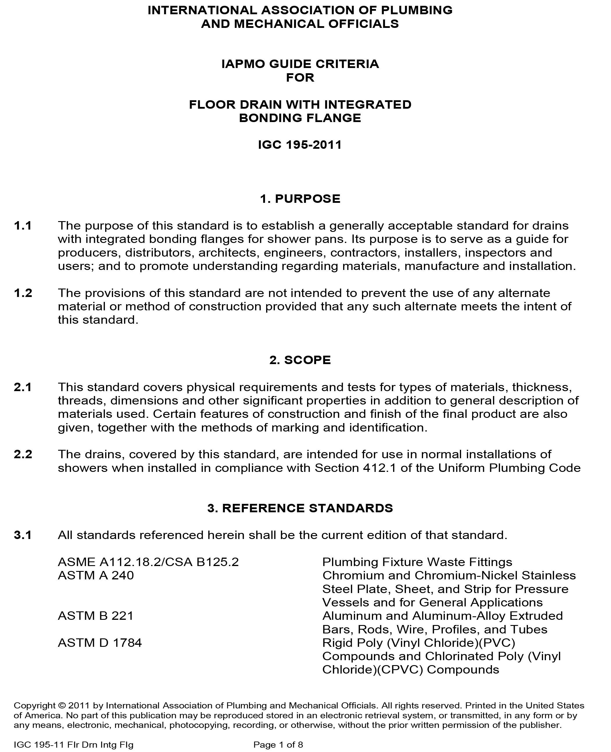 Standards PDF Cover Page