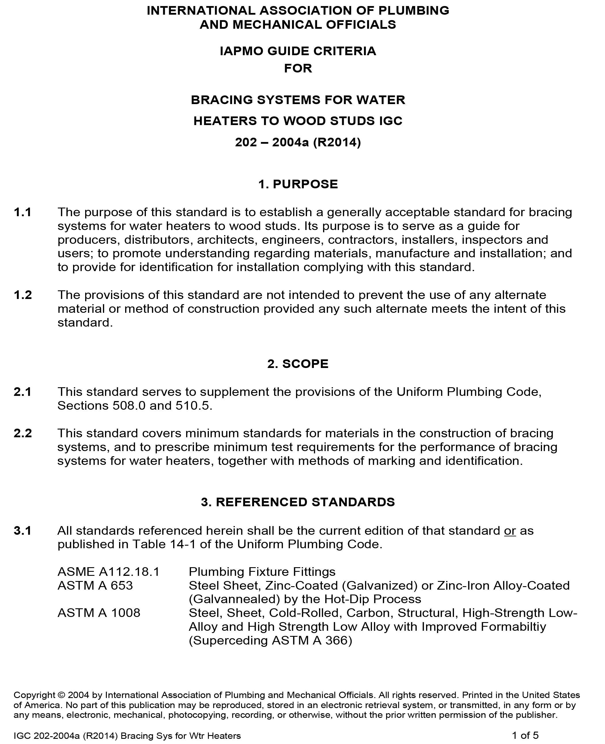 Standards PDF Cover Page