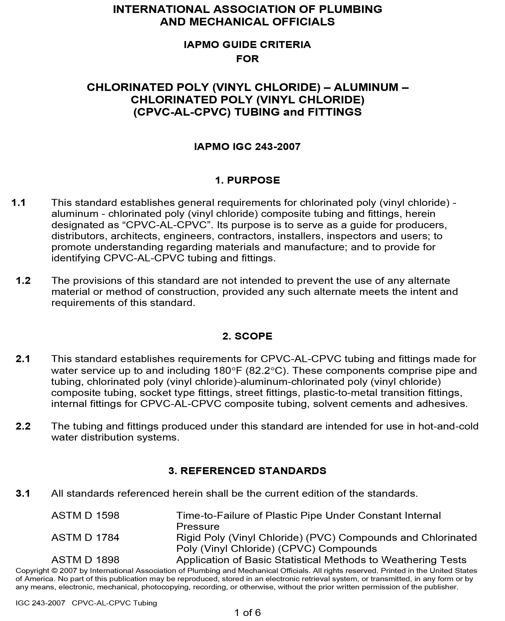 Standards PDF Cover Page