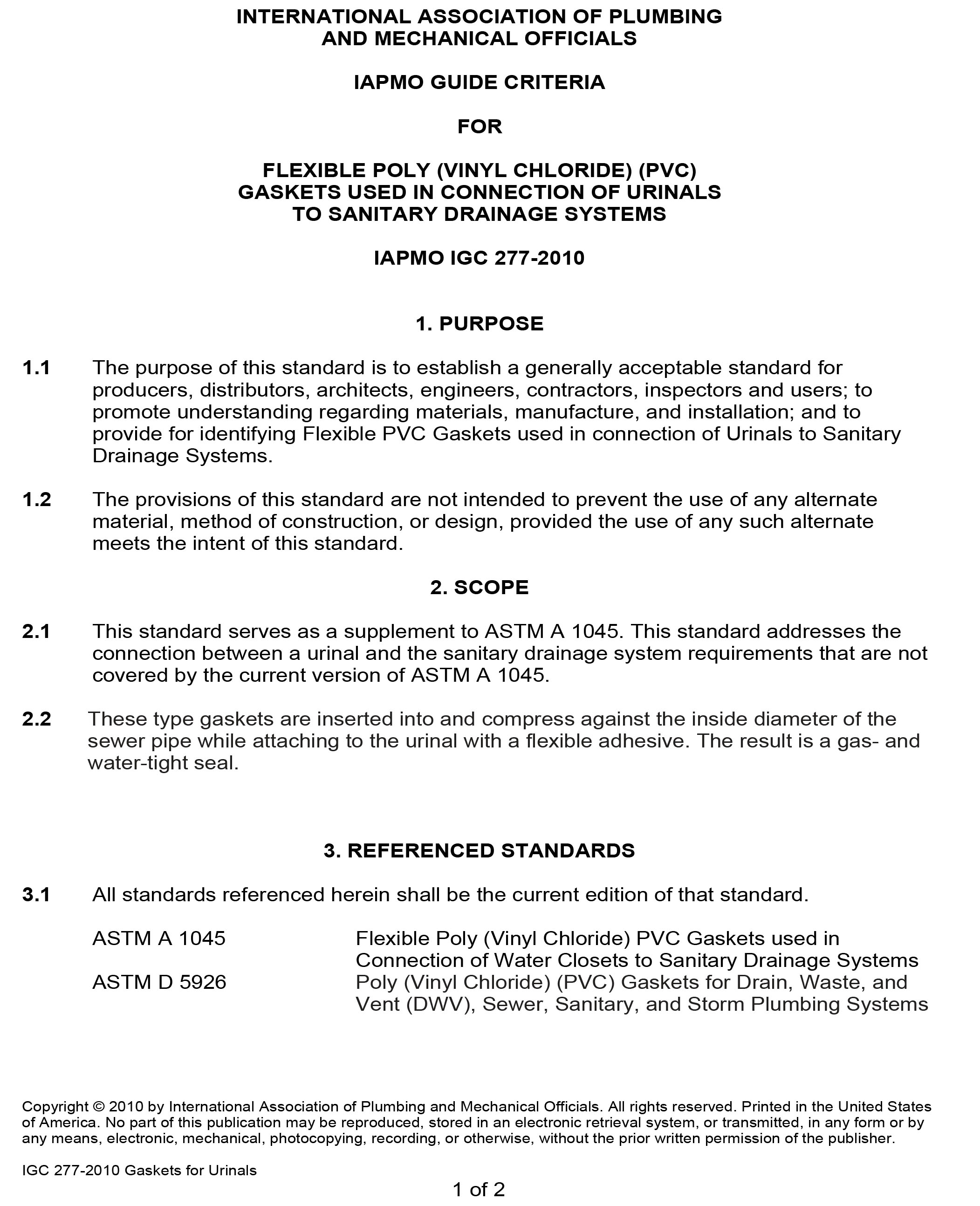 Standards PDF Cover Page