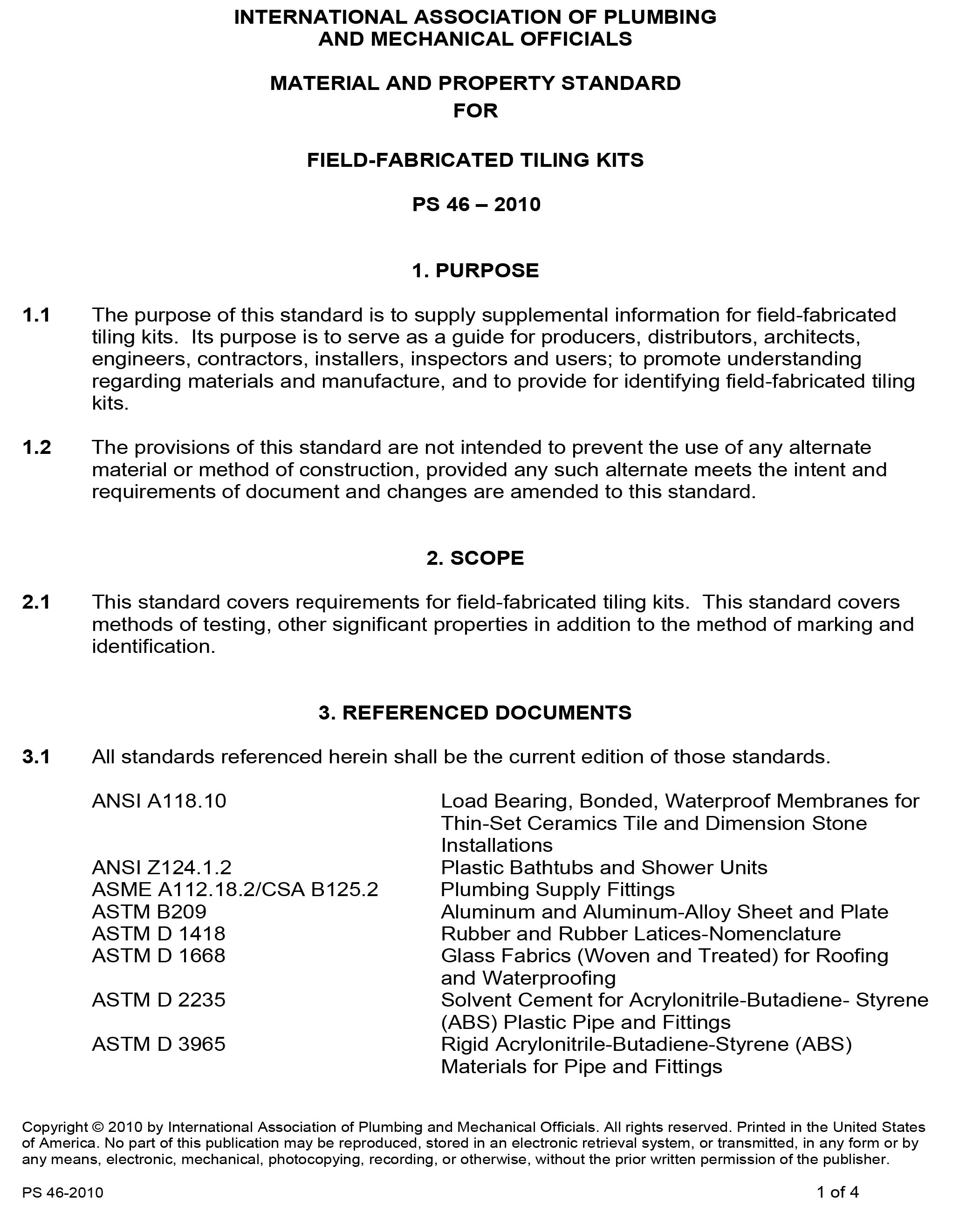 Standards PDF Cover Page