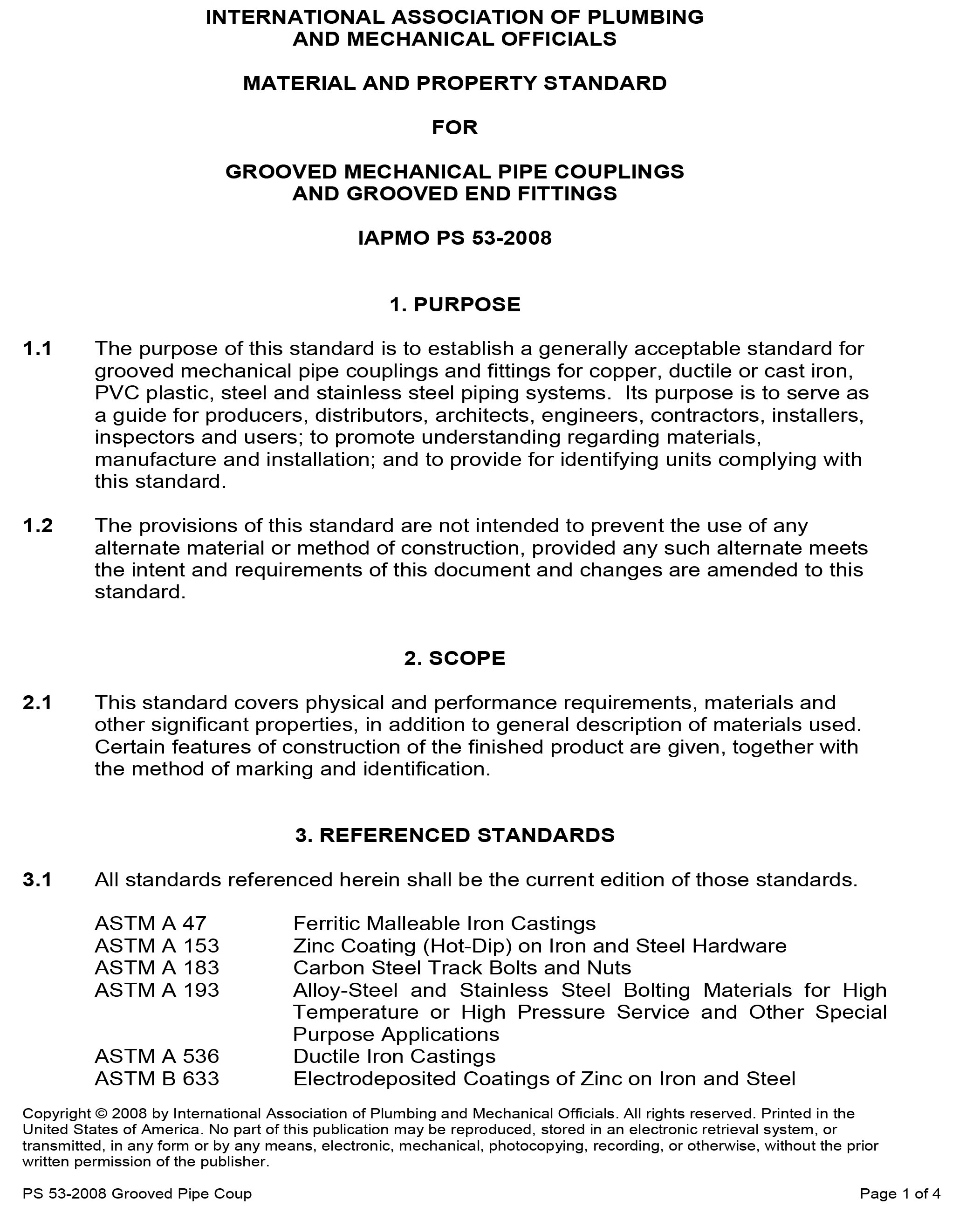Standards PDF Cover Page