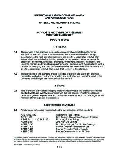Standards PDF Cover Page