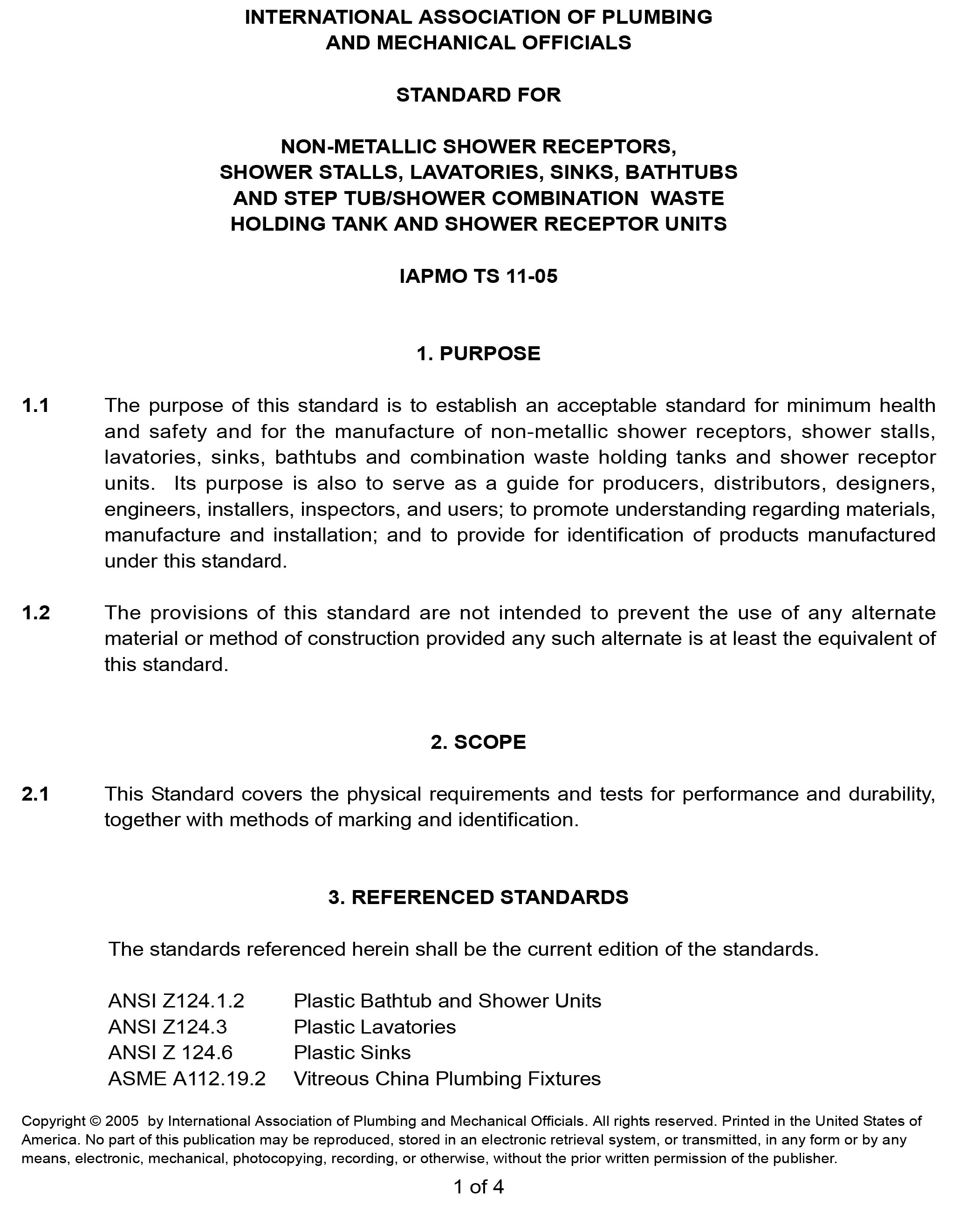 Standards PDF Cover Page
