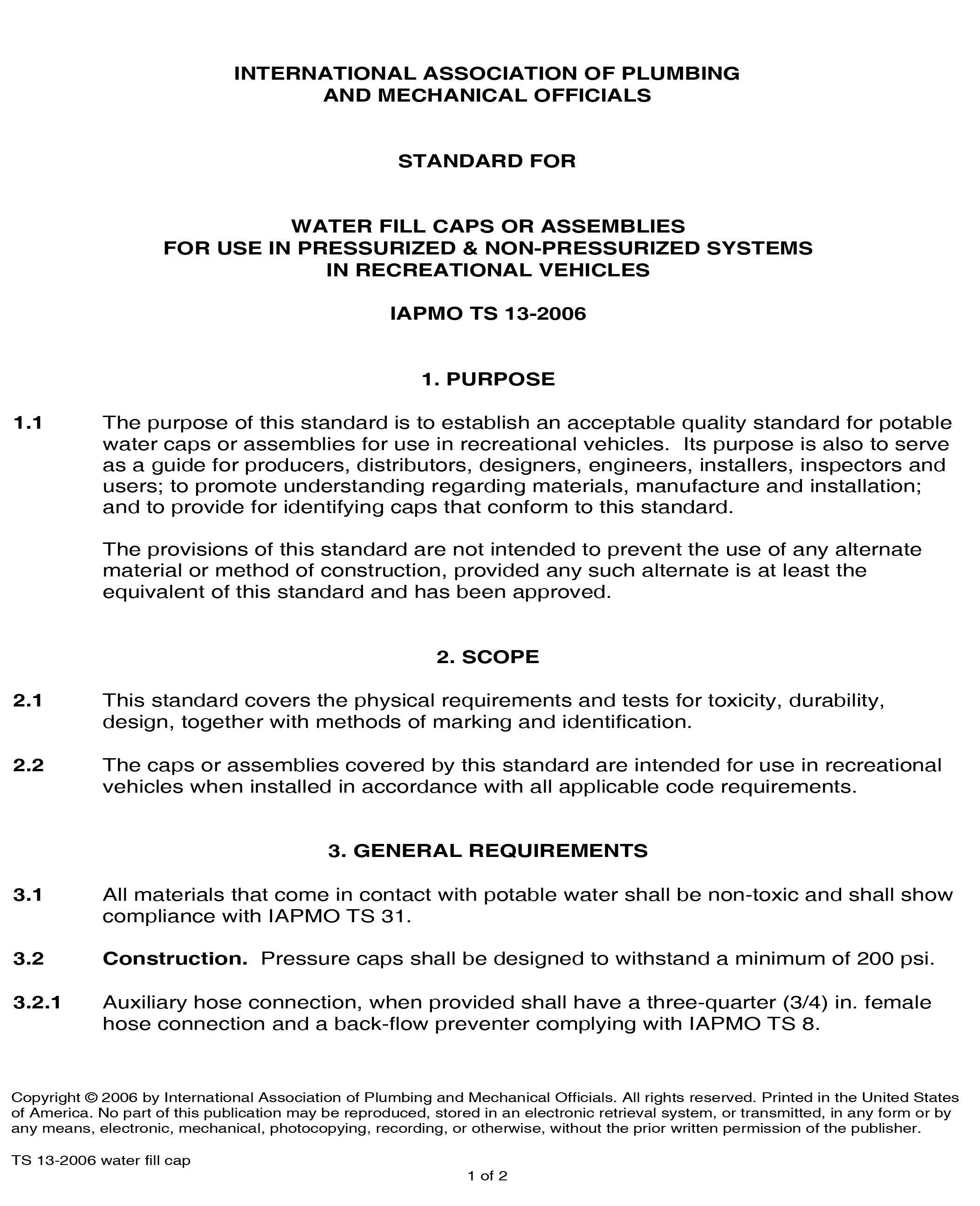 Standards PDF Cover Page