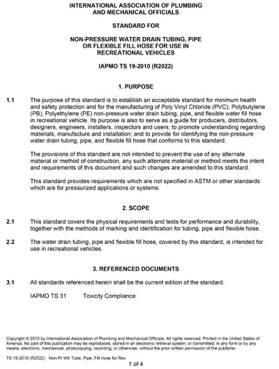 Standards PDF Cover Page