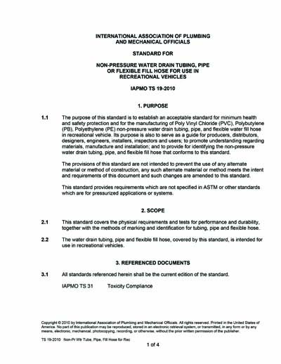 Standards PDF Cover Page