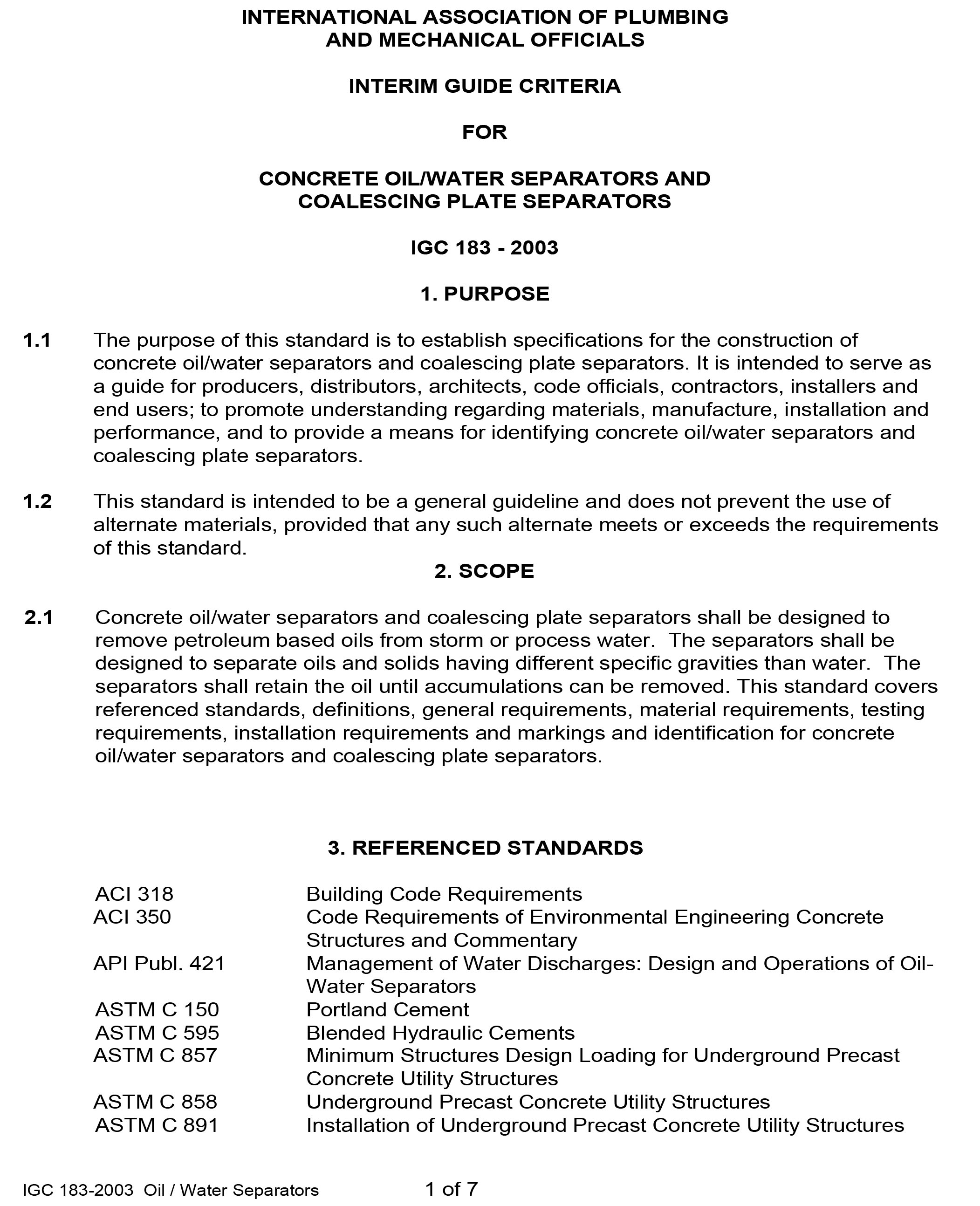 Standards PDF Cover Page