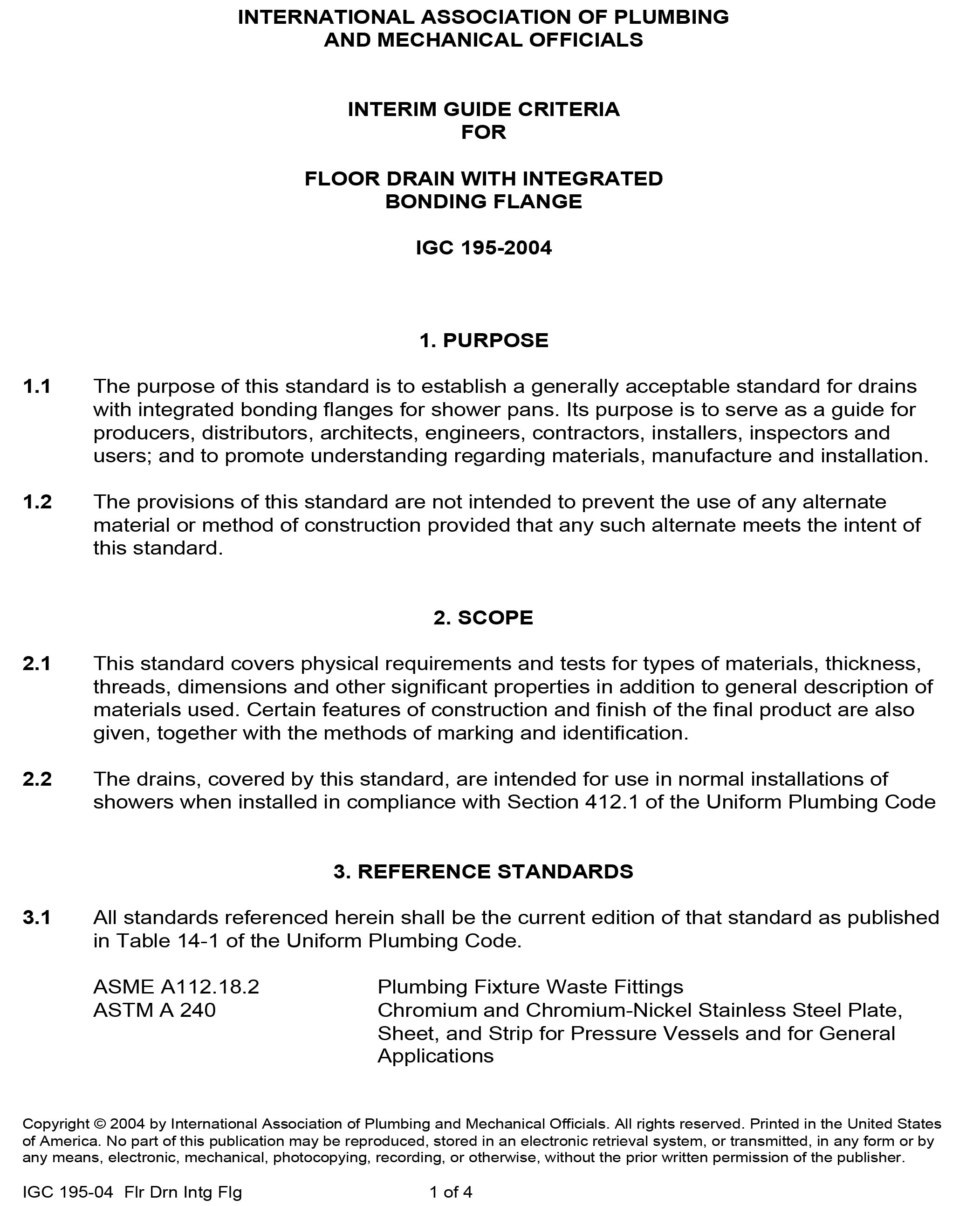 Standards PDF Cover Page