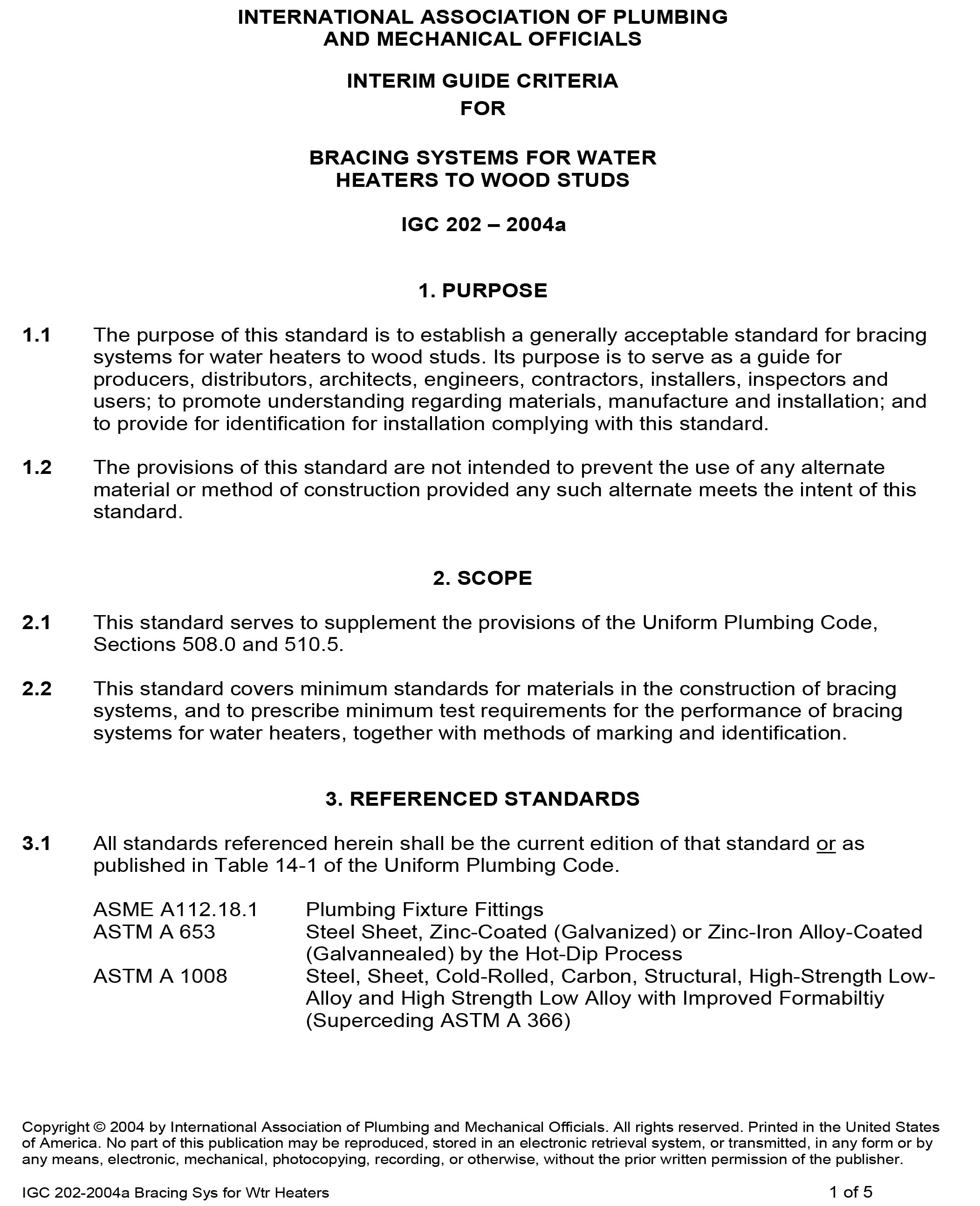 Standards PDF Cover Page