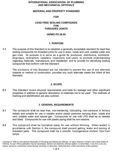 Standards PDF Cover Page