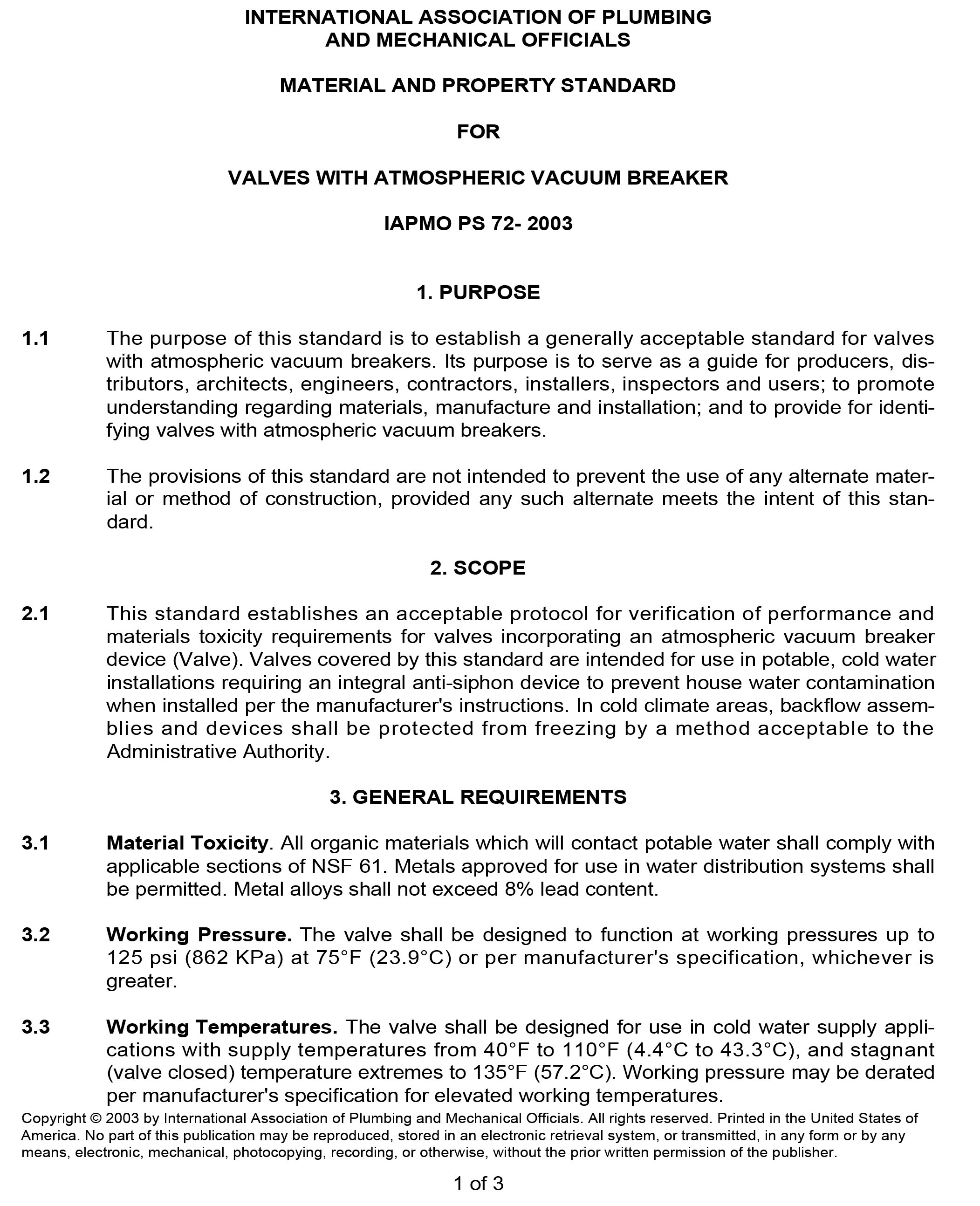 Standards PDF Cover Page