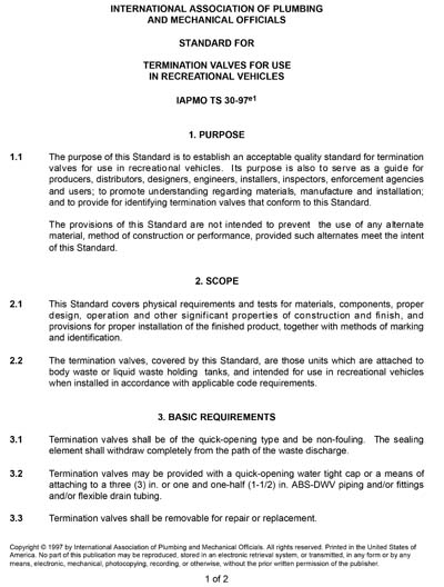 Standards PDF Cover Page