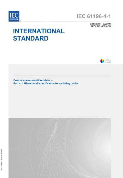 S+ IEC 61196-4-1 Ed. 2.0 en:2022 (Redline version) - Coaxial ...