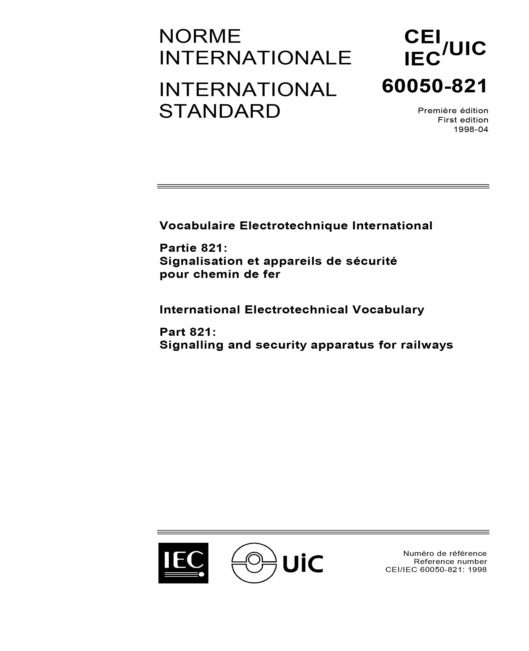 Standards PDF Cover Page