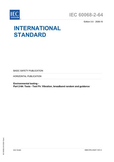 Standards PDF Cover Page