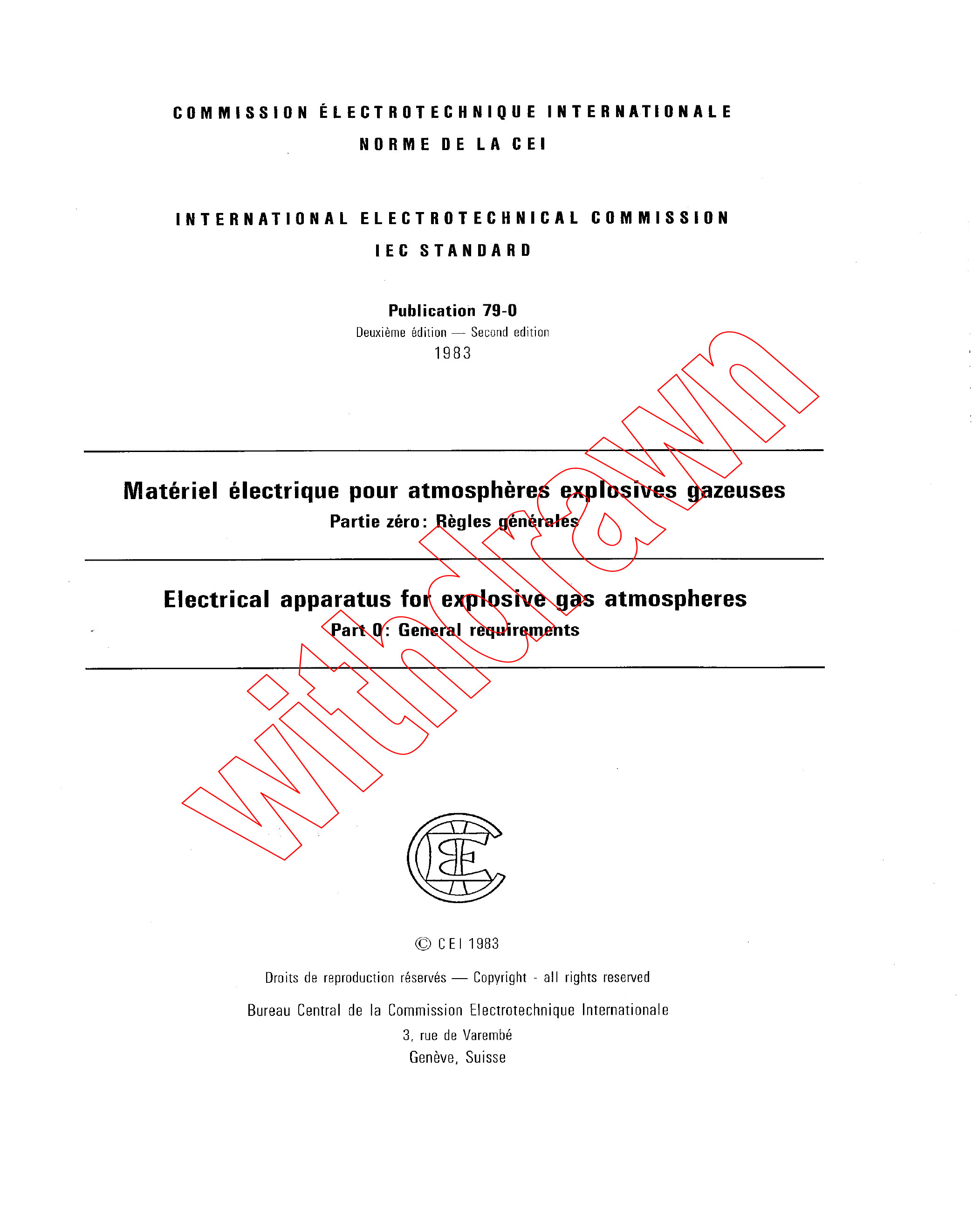 Standards PDF Cover Page