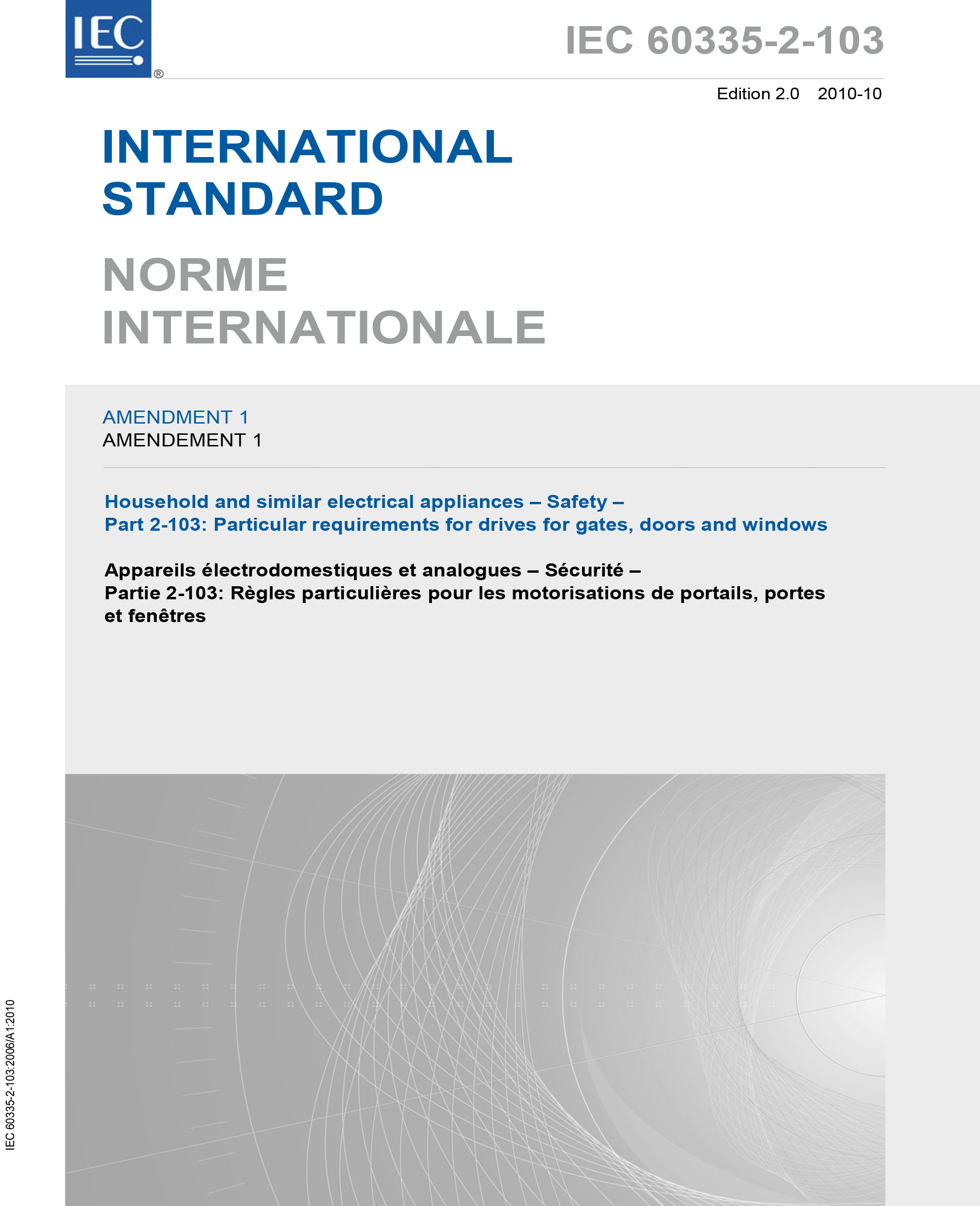 Standards PDF Cover Page