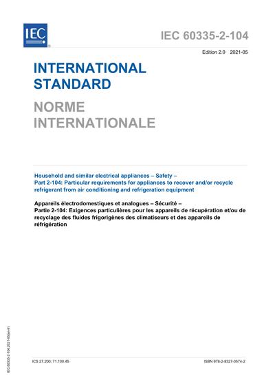 Standards PDF Cover Page
