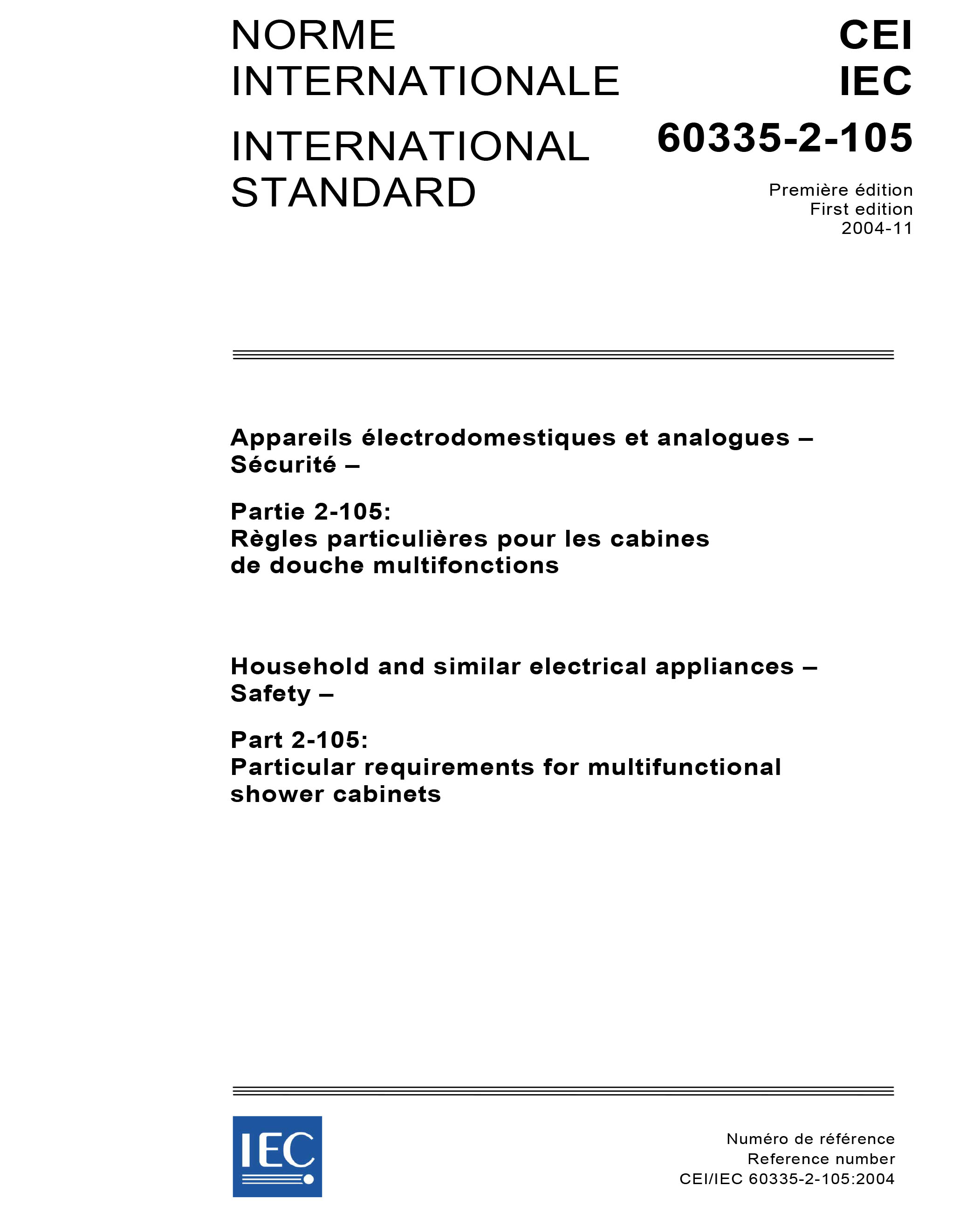 Standards PDF Cover Page