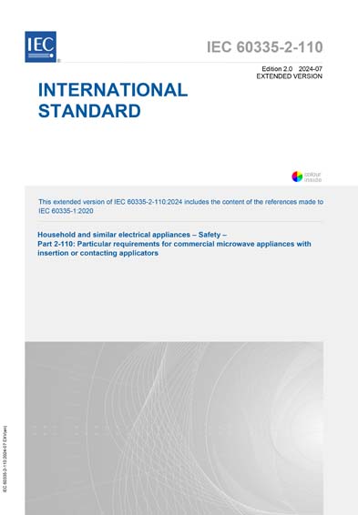 Standards PDF Cover Page