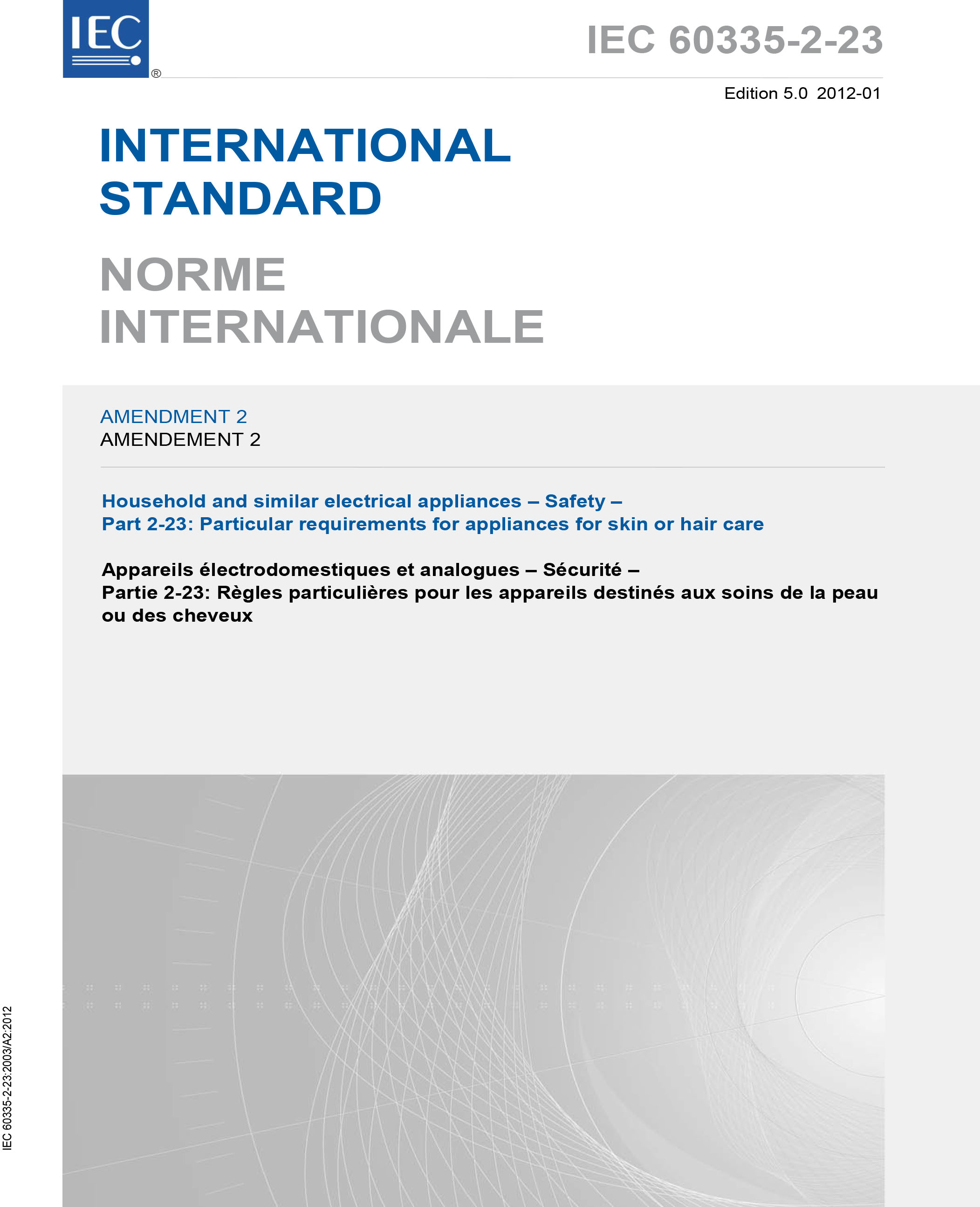 Standards PDF Cover Page