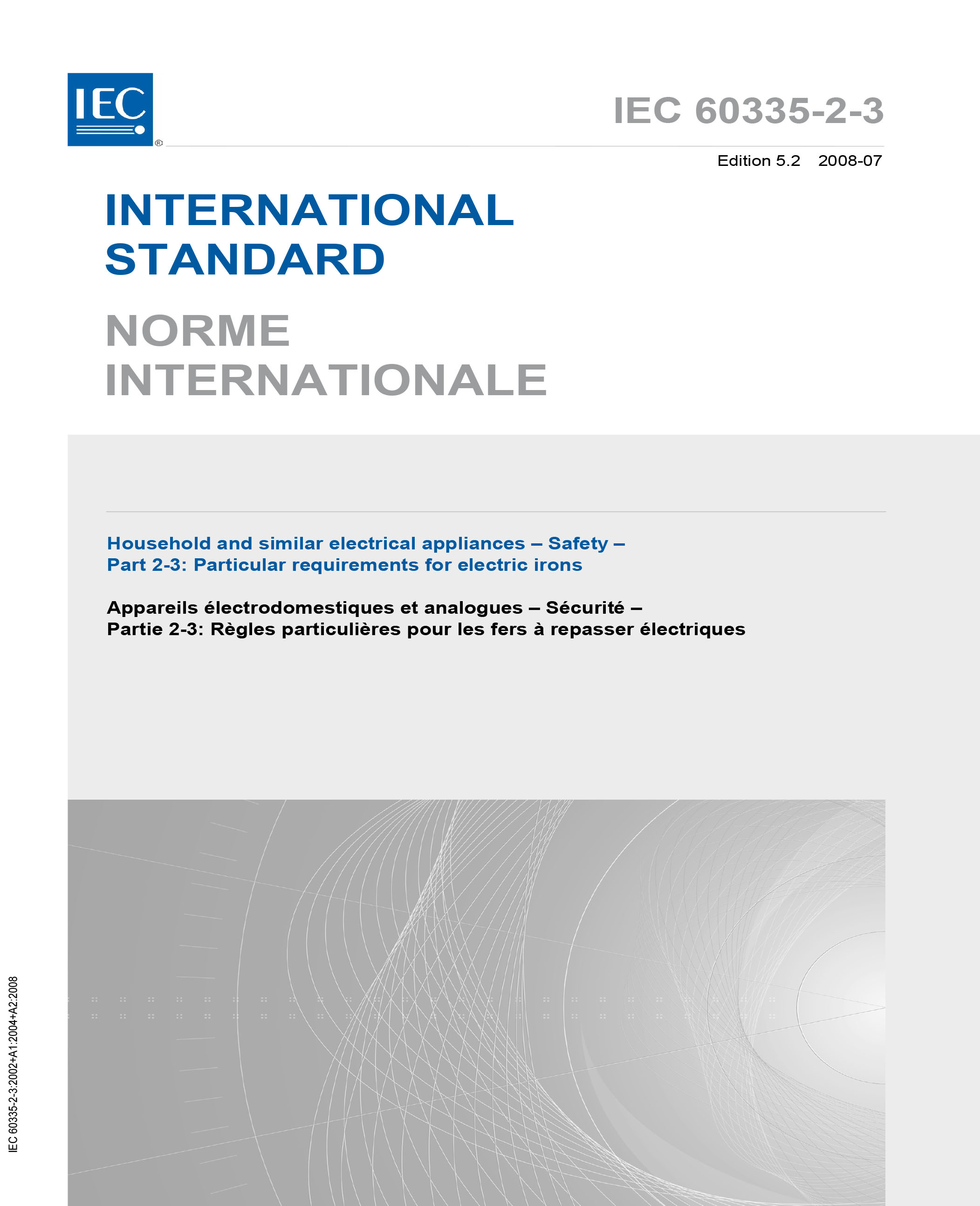 Standards PDF Cover Page