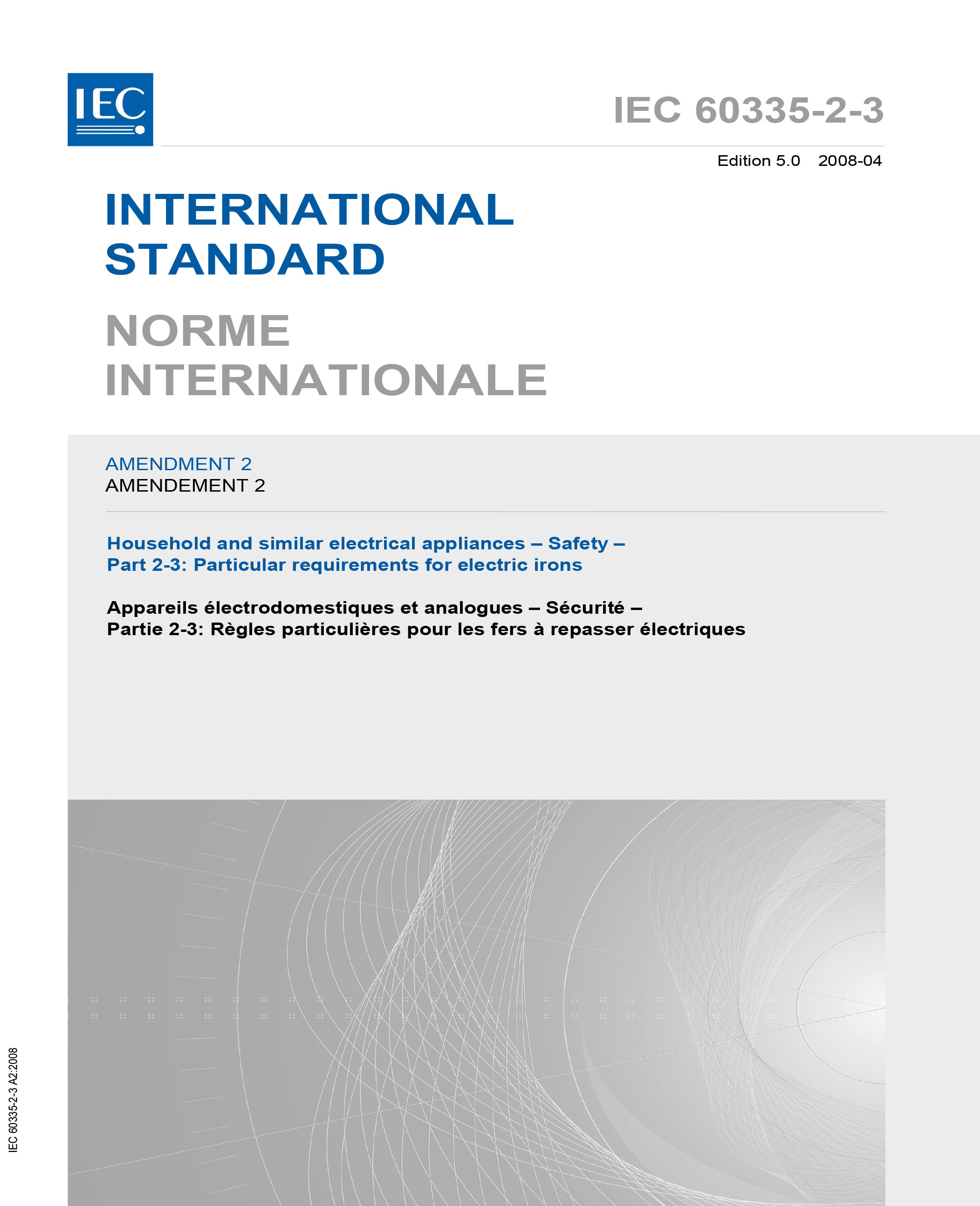 Standards PDF Cover Page