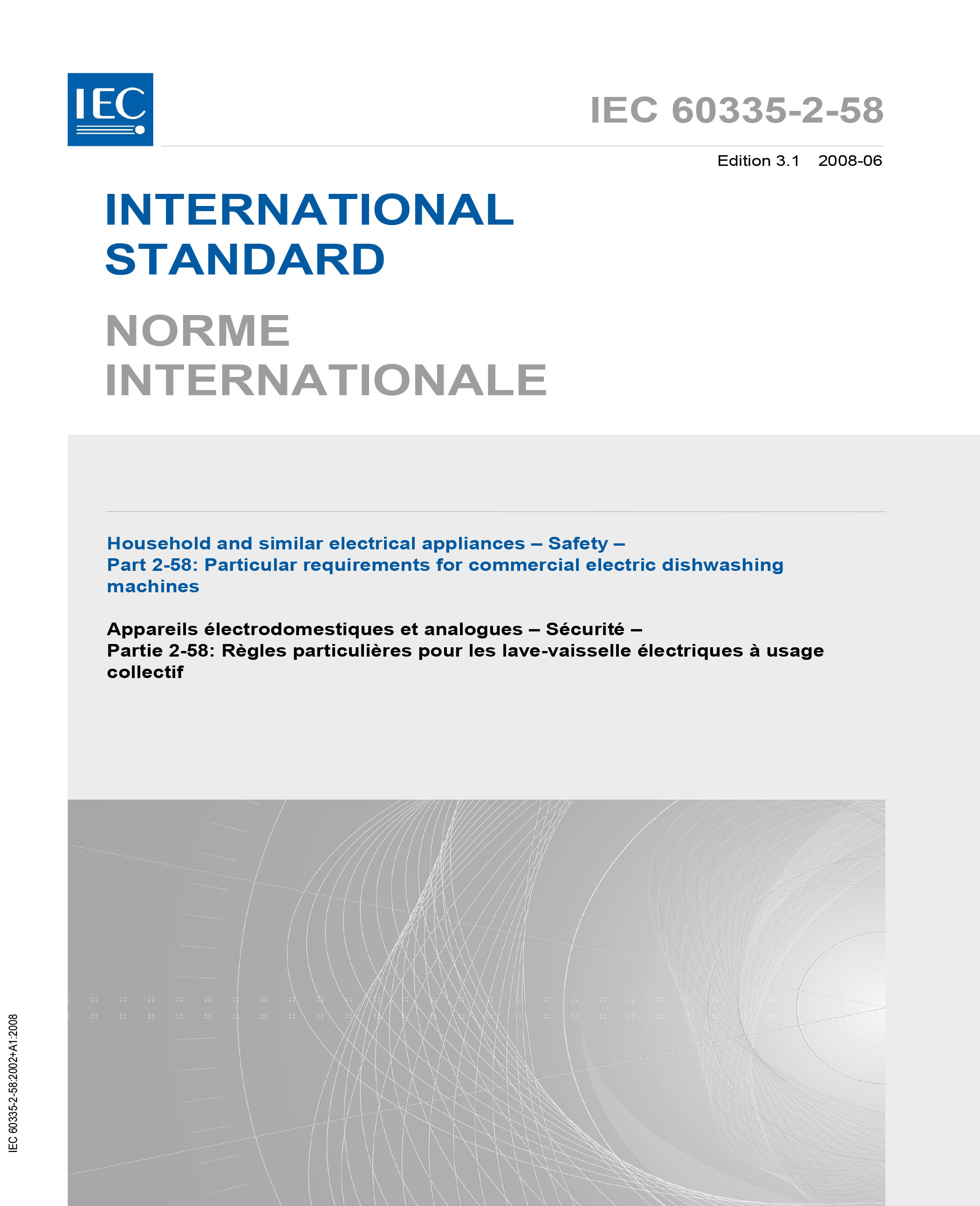 Standards PDF Cover Page