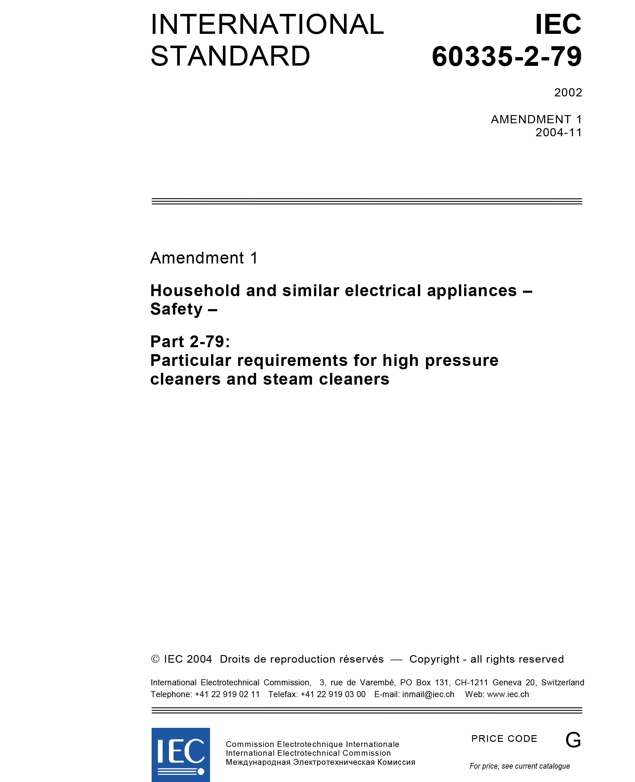 Standards PDF Cover Page