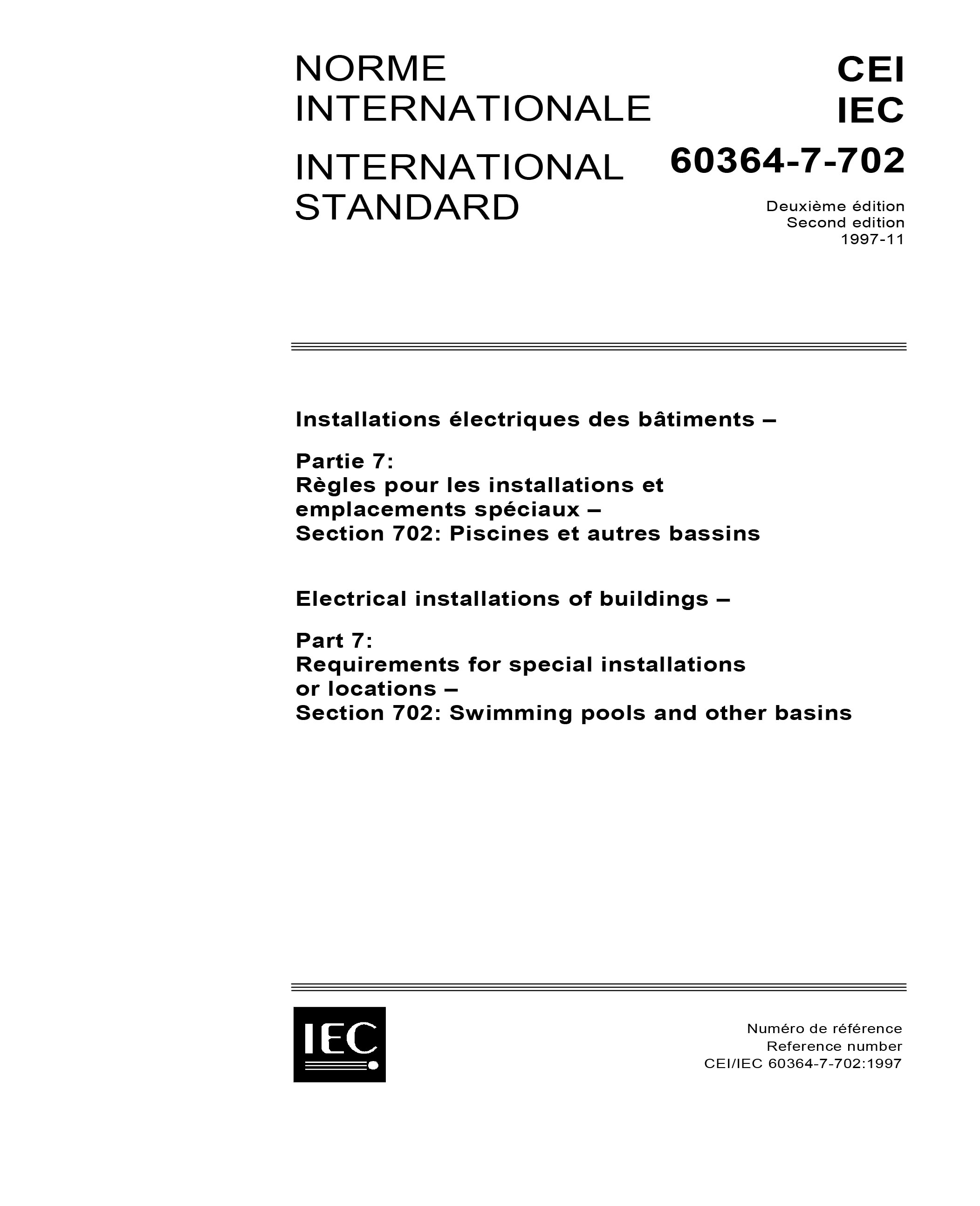 Standards PDF Cover Page