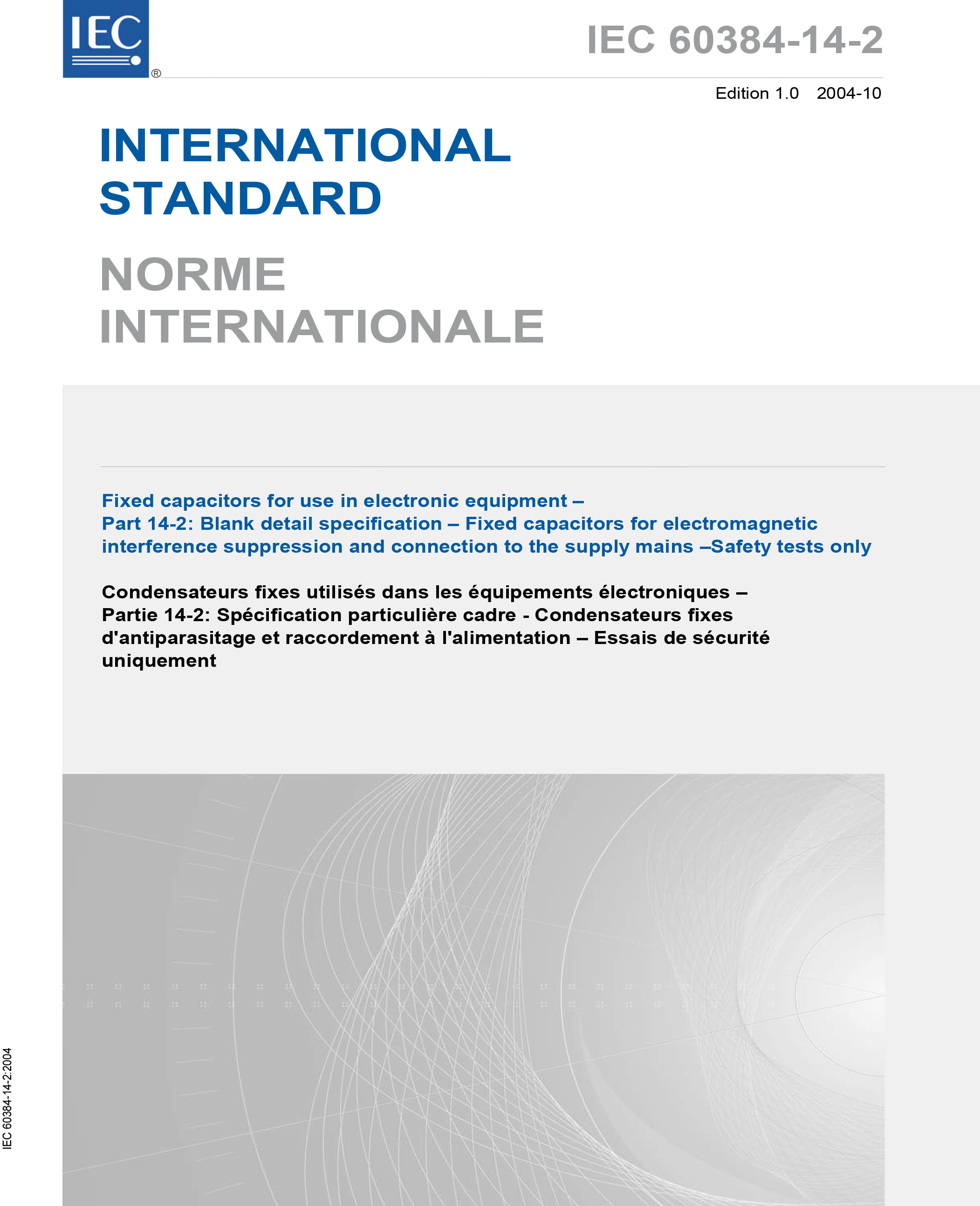 Standards PDF Cover Page