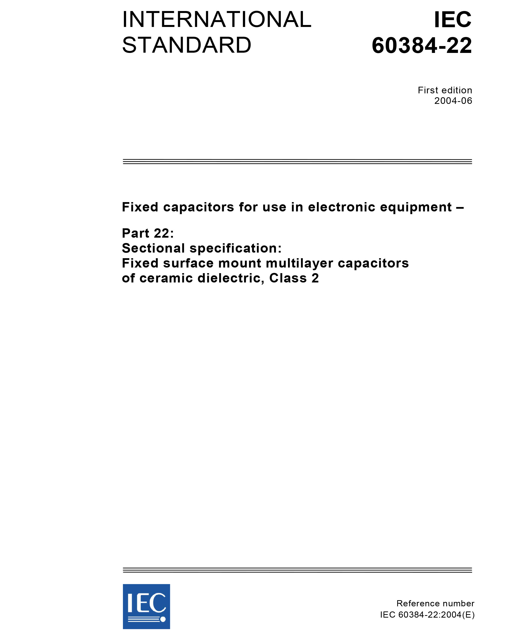 Standards PDF Cover Page