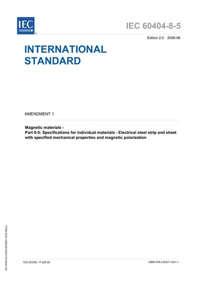 Standards PDF Cover Page