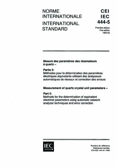 Standards PDF Cover Page