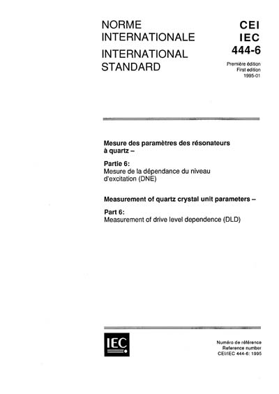 Standards PDF Cover Page
