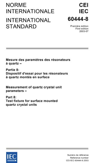 Standards PDF Cover Page