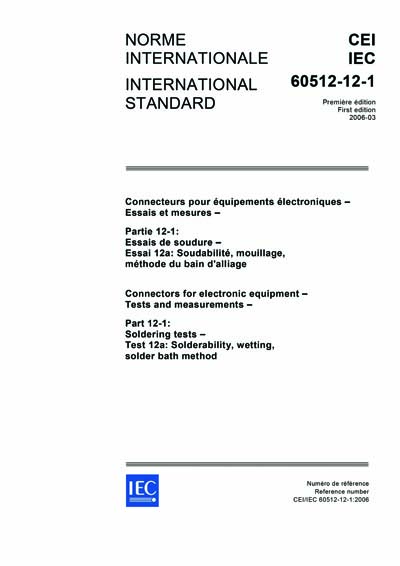 Standards PDF Cover Page