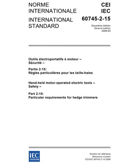 Standards PDF Cover Page