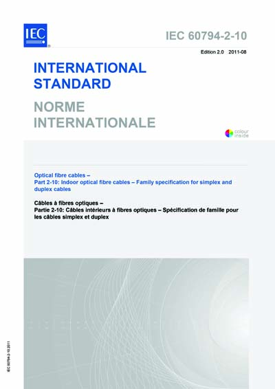 Standards PDF Cover Page