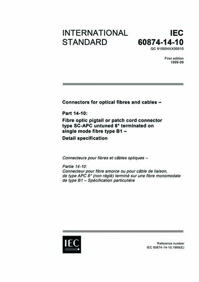 Standards PDF Cover Page