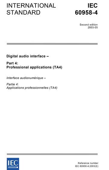 Standards PDF Cover Page