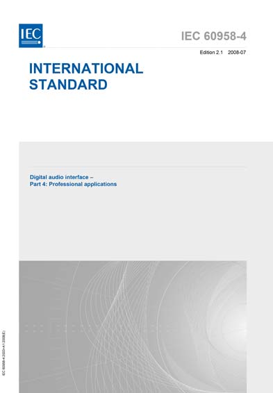 Standards PDF Cover Page