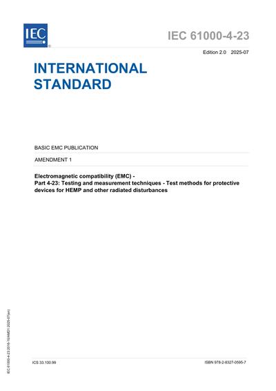 Standards PDF Cover Page