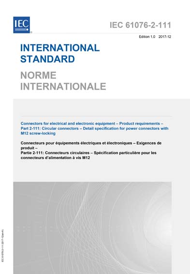 Standards PDF Cover Page